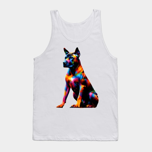 Thai Ridgeback in Colorful Artistic Splash Expression Tank Top by ArtRUs